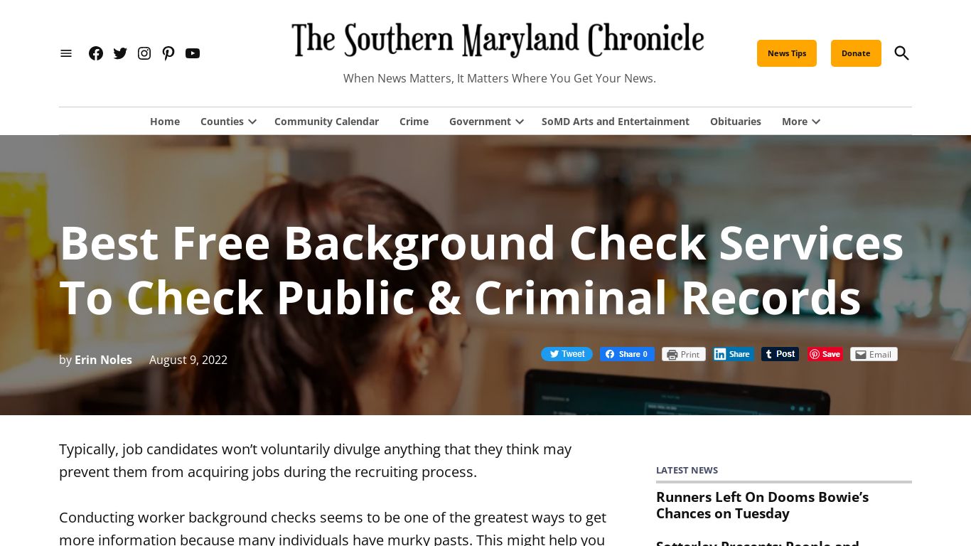 Best Free Background Check Services To Check Public & Criminal Records ...